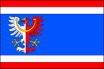 List tvoří pět vodorovných pruhů, červený, bílý, modrý, bílý a červený, v poměru 1_1_6_1_1. V žerďové polovině modrého pruhu bílo-červeně polcená orlice se žlutou zbrojí, červeným jazykem a žlutým jetelovitě zakončeným perizoniem. Poměr šířky k délce listu je 2_3. Vlajka Milín