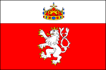 List tvoří dva vodorovné pruhy, bílý a červený, v poměru 1_2. V bílém svatováclavská koruna, v červeném český lev. Poměr šířky k délce je 2_3. Vlajka Nový Bydžov