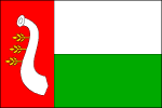 List tvoří červený žerďový pruh, široký jednu třetinu délky listu, a dva vodorovné pruhy, bílý a zelený. V červeném pruhu bílý buvolí roh postrkaný třemi žlutými větévkami o pěti listech. Poměr šířky k délce listu je 2_3. Vlajka Pohleď