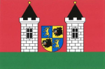 List tvoří dva vodorovné pruhy, červený a zelený, v poměru 3 _ 1. Ze zeleného pruhu vynikají dvě věže, obě bílé a kvádrované, s oknem, cimbuřím a stanovou střechou se žlutou makovicí, okna a střechy jsou černé. Mezi věžemi modro-žlutě čtvrcený štítek, v 1. a 4. poli žlutý zajíc ve skoku, ve a 2. a 3. poli černá kančí hlava se stříbrnou zbrojí. Poměr šířky k délce listu je 2 _ 3. Vlajka Vraný