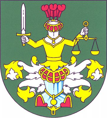 V zeleném štítě turnajský helm se zlato-stříbrnými přikrývadly, v klenotu vyrůstající zlatá postava Spravedlnosti držící v pravici vztyčený stříbrný meč se zlatým jílcem a v levici zlaté miskové váhy. Na hlavě má stříbrný turnajský helm se stříbrno-zlatou točenicí a třemi červenými pštrosími pery. Znak Horní Maršov