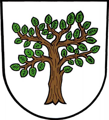 Ve stříbrném štítě habr přirozené barvy. Znak Hrabyně