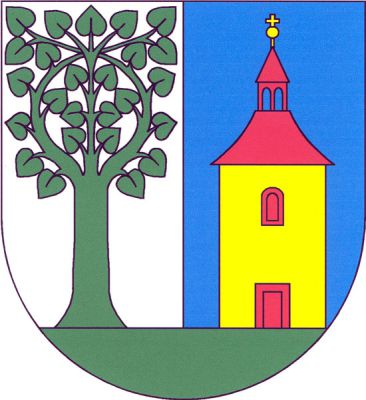 Ve stříbrno-modře polceném štítě se zelenou patou vpravo vyrůstající zelená lípa, vlevo na patě stojící zlatá kostelní věž s dveřmi, obloukovým oknem, stanovou střechou se sanktusníkem pod jehlancovou střechou, vše červené, zakončenou zlatou žerdí s makovicí a křížkem. Znak Jeníkovice