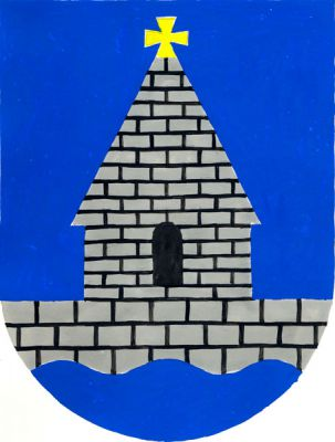 V modrém štítě vyniká z modré vlnité paty zeď s průčelím kostela s jedním prolomeným oknem (vše stříbrné a z kvádrů), jehož střecha je ukončena zlatým tlapatým křížkem. Znak Libice nad Cidlinou