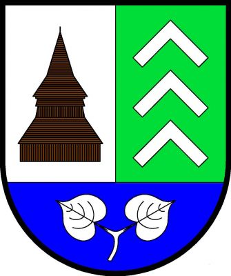 Stříbrno-zeleně polcený štít s modrou patou. Vpravo roubená patrová zvonice s jehlancovou střechou, vše přirozené barvy, vlevo tři volné stříbrné krokve pod sebou. V patě vztyčený stříbrný lipový dvoulist na stonku. Znak Vilantice