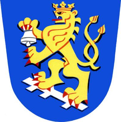 V modrém štítě na kosmé stříbrné ostrvi zlatý korunovaný dvouocasý lev s červenou zbrojí držící v pravé přední tlapě stříbrný zvonek. Znak Vítonice