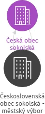 Československá obec sokolská - městský výbor Plzeň, IČO: 00479381: vizualizace vztahů osob a společností