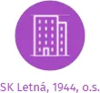 SK Letná, 1944, o.s., IČO: 02058740: vizualizace vztahů osob a společností