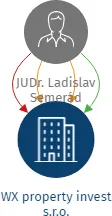 WX property invest s.r.o., IČO: 02019388: vizualizace vztahů osob a společností