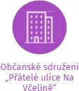 Občanské sdružení „Přátelé ulice Na Včelíně“, IČO: 02107686: vizualizace vztahů osob a společností