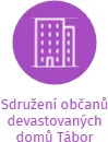 Sdružení občanů devastovaných domů Tábor, IČO: 02188465: vizualizace vztahů osob a společností