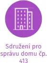 Sdružení pro správu domu čp. 413, IČO: 02399580: vizualizace vztahů osob a společností