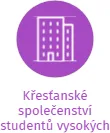 Křesťanské společenství studentů vysokých škol, IČO: 02416794: vizualizace vztahů osob a společností