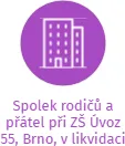 Spolek rodičů a přátel při ZŠ Úvoz 55, Brno, v likvidaci, IČO: 02452804: vizualizace vztahů osob a společností
