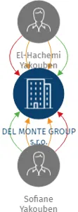 DEL MONTE GROUP s.r.o., IČO: 02643766: vizualizace vztahů osob a společností