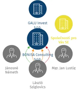 BONISA Consulting s.r.o., IČO: 03490963: vizualizace vztahů osob a společností