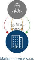 Maikin service s.r.o., IČO: 03626911: vizualizace vztahů osob a společností