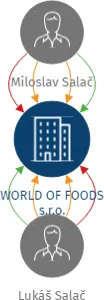 WORLD OF FOODS s.r.o., IČO: 03913490: vizualizace vztahů osob a společností