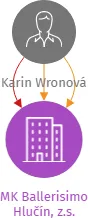 Vizualizace vztahů osob a společností - MK Ballerisimo Hlučín, z.s.