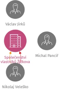 Společenství vlastníků Žižkova 255, IČO: 04263839: vizualizace vztahů osob a společností
