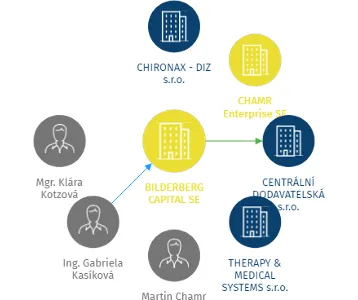 BILDERBERG CAPITAL SE, IČO: 04634713: vizualizace vztahů osob a společností