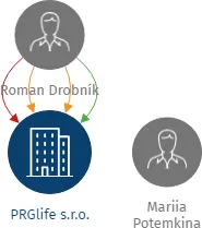 Vizualizace vztahů osob a společností - PRGlife s.r.o.