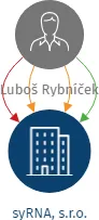 syRNA, s.r.o., IČO: 05263859: vizualizace vztahů osob a společností