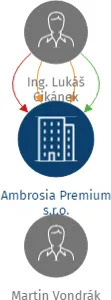 Ambrosia Premium s.r.o., IČO: 05488958: vizualizace vztahů osob a společností