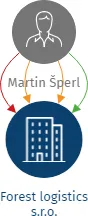 Vizualizace vztahů osob a společností - Forest logistics s.r.o.
