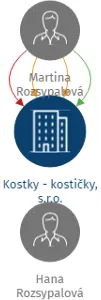 Vizualizace vztahů osob a společností - Kostky - kostičky, s.r.o.