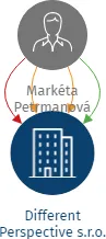 Different Perspective s.r.o., IČO: 05983592: vizualizace vztahů osob a společností