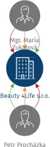 Beauty 4Life s.r.o., IČO: 06128131: vizualizace vztahů osob a společností