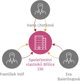 Společenství vlastníků Břilice 236, IČO: 06189865: vizualizace vztahů osob a společností