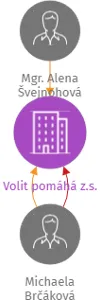 Volit pomáhá z.s., IČO: 06322620: vizualizace vztahů osob a společností