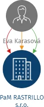 PaM RASTRILLO s.r.o., IČO: 06591019: vizualizace vztahů osob a společností