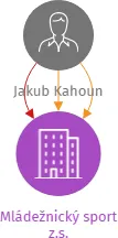 Mládežnický sport z.s., IČO: 07161565: vizualizace vztahů osob a společností