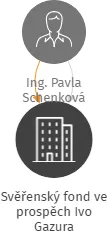 Svěřenský fond ve prospěch Ivo Gazura, IČO: 07248971: vizualizace vztahů osob a společností