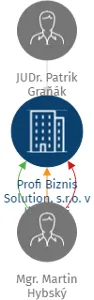 Profi Biznis Solution, s.r.o. v likvidaci, IČO: 07294883: vizualizace vztahů osob a společností