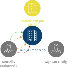 BARILA Trade s.r.o., IČO: 07521855: vizualizace vztahů osob a společností