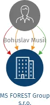 MS FOREST Group s.r.o., IČO: 07565372: vizualizace vztahů osob a společností