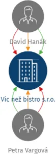 Víc než bistro s.r.o., IČO: 07857781: vizualizace vztahů osob a společností