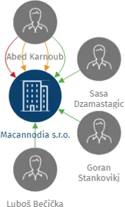 Vizualizace vztahů osob a společností - Macannodia s.r.o.