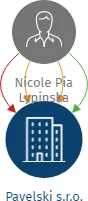 Pavelski s.r.o., IČO: 08596034: vizualizace vztahů osob a společností