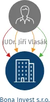 Bona Invest s.r.o., IČO: 08789541: vizualizace vztahů osob a společností