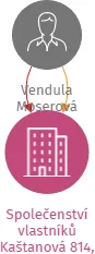 Společenství vlastníků Kaštanová 814, Prachatice, IČO: 08856672: vizualizace vztahů osob a společností