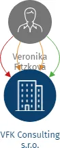 VFK Consulting s.r.o., IČO: 08860742: vizualizace vztahů osob a společností