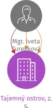 Tajemný ostrov, z. s., IČO: 08920958: vizualizace vztahů osob a společností