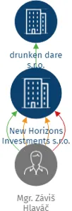 New Horizons Investments s.r.o., IČO: 09003835: vizualizace vztahů osob a společností
