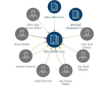 WELL BERRY s.r.o., IČO: 09048243: vizualizace vztahů osob a společností