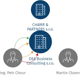 OEA Business Consulting s.r.o., IČO: 09048464: vizualizace vztahů osob a společností